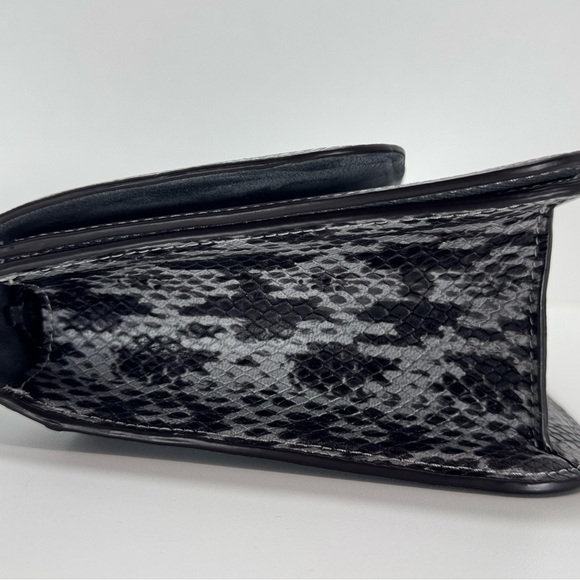 COACH Brynn Flap Crossbody Bag Gray with Snake Strap - Picture 15 of 15